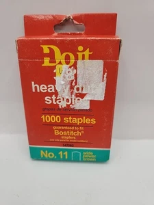 Grapas de alta resistencia DoitBest 347583 3/8", #11, corona de potencia ancha, 1000 ct., FS - Imagen 1 de 4