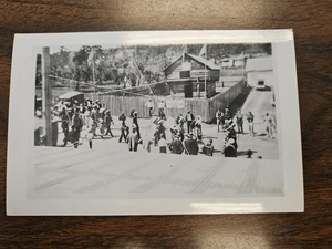 RPPC Native American Parade Chiefs Vintage Postcard Unposted B&W Kodak Unposted - Picture 1 of 3