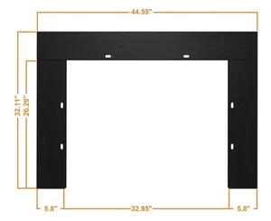 Kit de moldura de chimenea diseñado para 36" de ancho x 27" insertar NUEVO caja abierta sin tornillos ver foto - Imagen 1 de 5