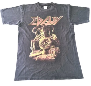 VTG 2004 Edguy Concert Hellfire Tour T Shirt Large - Worn & Nicely Faded - Picture 1 of 9