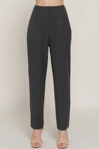 High Waist Pintuck Detail Long Pants - Picture 1 of 4