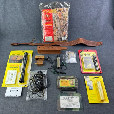 Lote de 12 accesorios de caza rifle de cuero honda linchamiento pavo llamar 102 Dazy Rebel Foto 1 de 4