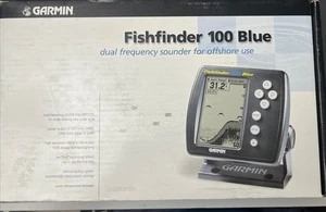 GARMIN FISHFINDER 100 Blue, Wire Adapter, Mount,manual. No Transducer. - Picture 1 of 9