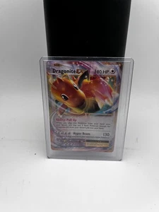 Pokemon Dragonite EX Holo Full Art 180 HP TCG Card Ability Pull Up Hyper Beam - Picture 1 of 2