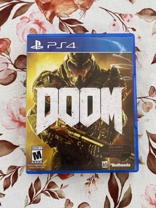 Sony Playstation 4 Doom Video Game CIB Tested Working - Picture 1 of 4
