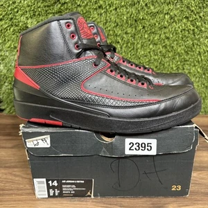 Nike Air Jordan 2 Retro Alternate 87 Black Varsity Red 834274-001 Men’s Size - Picture 1 of 12