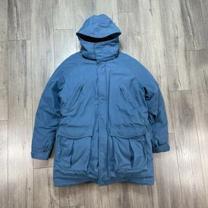 Vintage LL Bean Jacket Goose Down Coat Parka Mens Size Large Long USA Hooded - Picture 1 of 19