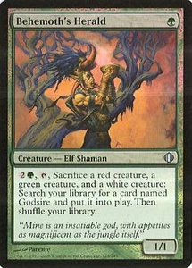 MTG - Shards of Alara - Behemoth's Herald - Foil - NM - Picture 1 of 1