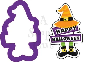 Cortador de galletas con placa de bruja - Imagen 1 de 1