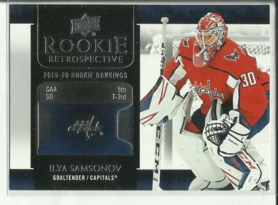 2020-21 Upper Deck Rookie Retrospective #RR-7 Ilya Samsonov Washington Capitals - Image 1 of 2