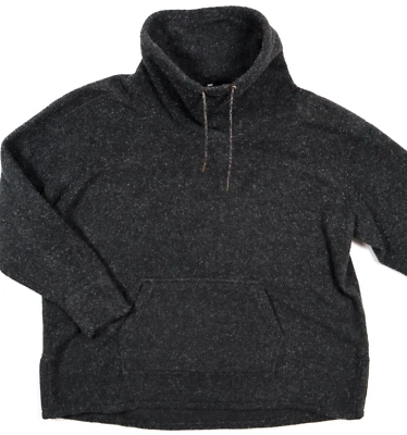 Sudadera Nike Cuello Capucha Negro/Blanco Relleno Pull Over Polar Talla Mediana Para Mujer Foto 1 de 4