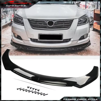 For Toyota Camry Glossy Black Front Bumper Lip/ Spoiler Splitter Foto 1 de 4