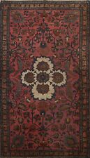 Antique Pre-1900 Floral Lilihan Vegetable Dye Area Rug Hand-knotted Oriental 5x7
