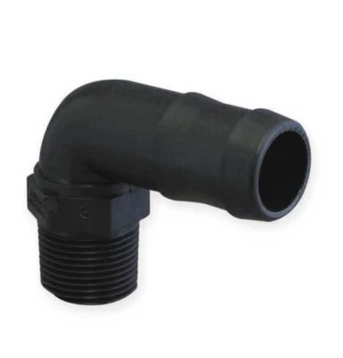 BANJO 3/4" Barbed x 1/2" MNPT 90 Degree Elbow (HB050/075-90) - Image 1 of 3