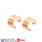 2-6x Plain Ear Cuff Non Piercing Steel Helix Ear Clip Ring Stud Fake Jewellery
