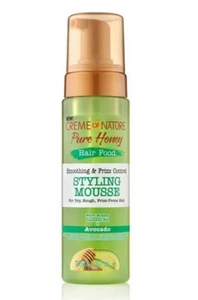Creme Of Nature Pure Honey Hair Food Styling Mousse 7 oz - Picture 1 of 2