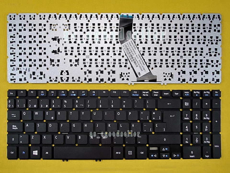 Für Acer aspire M5-583P V7-582P V7-582PG Tastatur Teclado Spanisch Schwarz OHNE Rahmen - Bild 1 von 1