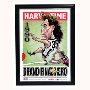 Peter Daicos 1990 Grand Final Hero Original Premiers, Harv Time Print Framed - Bild 1 von 1