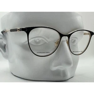 NEW Kate Spade Designer Eyeglasses | "Lida" | Black/Gold | 50/17/140 | NWT - Picture 1 of 6