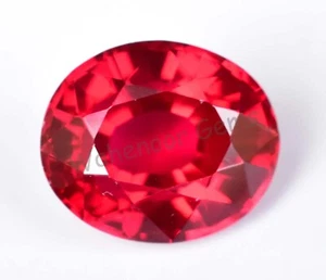 12.45 Ct Natural Blood Red Ruby Oval Certified Mozambique Stunning Gemstone - Picture 1 of 6