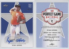 2020 Leaf Perfect Game National Showcase Blue Auto /15 Ryan Cepero #BA-RC1 Auto