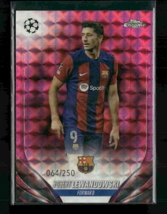 Robert Lewandowski 2023-24 Topps Chrome UEFA Pink Geometric 064/250 [dbQ38 - Bild 1 von 2
