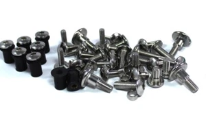 for Suzuki GSX-R GSXR 1100 1986-88 Stainless Fairing & Screen Bolts Kit Complete - Afbeelding 1 van 7