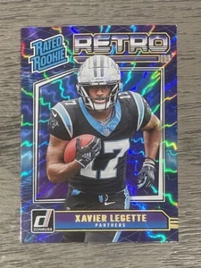 2024 Panini Donruss Xavier Legette Retro Rated Rookie 13 Purple Shock Panthers - Picture 1 of 2