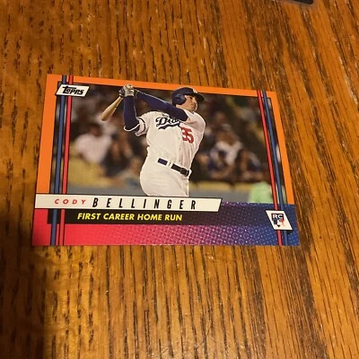 2017 TOPPS ON DEMAND ROOKIE CLASS ORANGE #B4O CODY BELLINGER DODGERS RC 1st HR - Image 1 of 4