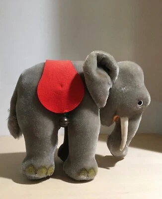 Large Vintage Steiff Mohair Jumbo the Elephant Stuffed Animal Toy - Image 1 of 4