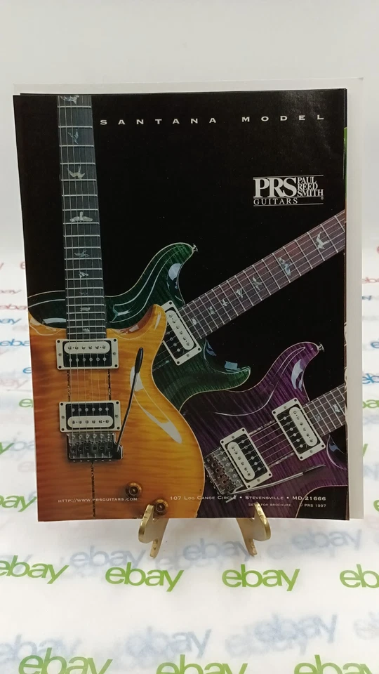  PRS SANTANA GUITAR MAGAZINE ANUNCIO IMPRESO Guitarra Paul Reed Smith  Foto 1 de 1