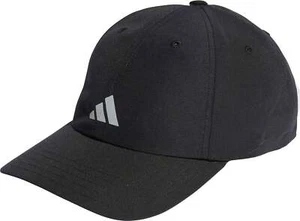 adidas Essentials AeroReady Six Panel Running Cap Black Reflective Run Hat Mens - Picture 1 of 4