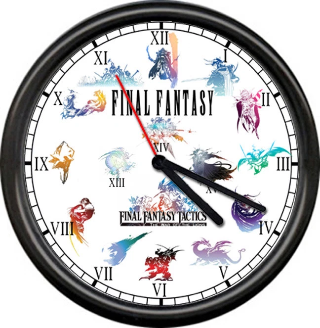 NEW Final Fantasy XII PSN Terra Zidane iRole Playing Game Decor Sign Wall Clock