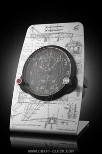 MiG-25 Foxbat Aircraft clock stand military aviation Air Force cockpit AChS-1 - Picture 1 of 9