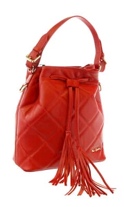 Pierre Cardin Red Structured Tweed Canvas Shopper Tote - Picture 1 of 4