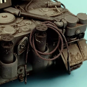 1/35 Diorama Modello Serbatoio Acciaio Cavo Combattere Veicolo Equipaggiamento Cavi Accessorio - Foto 1 di 16