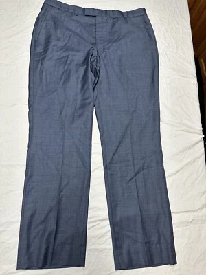 Kenneth Cole New York 100% Wool  dress pants Men’s Size 44X31 Blue Suit Pant - Image 1 of 4