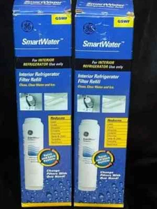 Pair of New Sealed Genuine GE SmartWater GSWF Refrigerator Filter Cartridges - Picture 1 of 6