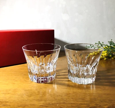 RARE Baccarat Etna 2011 Lowball Glass Limited Edition 2 Glasses With Box