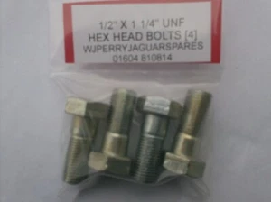PERNOS DE CABEZA HEXADECIMAL 1/2"" X 1 1/4"" UNF X 4 - Imagen 1 de 1