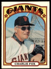 1972 Topps Charlie Fox - Good San Francisco Giants #129