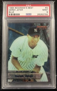 1994 Bowman's Best Blue DEREK JETER ROOKIE RC #2 PSA 9 MINT New York Yankees
