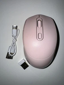 Pink Wireless Mouse - Charging Cable Included - Picture 1 of 3
