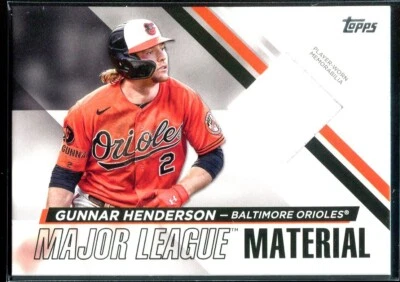2024 Topps Series 2 Major League Material Gunnar Henderson #MLM2-GH Orioles  - Image 1 of 3