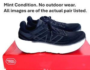 New Balance Womens (8 NARROW) Fresh Foam X 1080 V13 BLACK Running Shoes - Picture 1 of 9