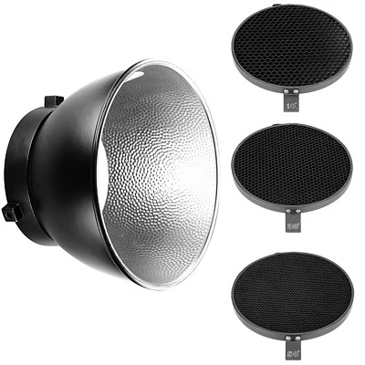 Neewer 6.6" Honeycomb Grid Set(10 30 50 Degree) with 7"Reflector Diffuser - Image 1 of 4