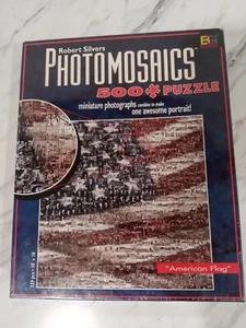 Robert Silvers Fotomosaicos "Bandera Americana" Buffalo 500 piezas Puzzle SELLADO NUEVO - Imagen 1 de 4