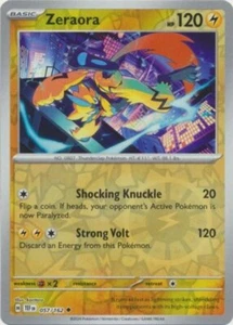 Zeraora 057/162 Reverse Holo TEF Temporal Forces Pokemon Card NM - Picture 1 of 1
