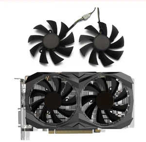Pair Fans Cooling Fan For Zotac GTX 1060 1660 1660TI AMP Graphics Card 85mm - Afbeelding 1 van 12