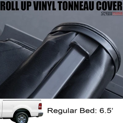 For 04-14 Ford F150/Lincoln Mark LT 6.5 Ft Bed Lock & Roll Up Soft Tonneau Cover Foto 1 de 4